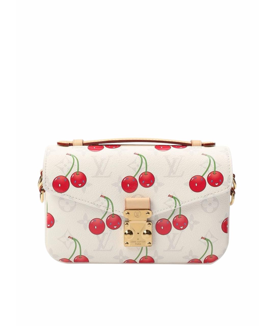 LOUIS VUITTON Белая кожаная сумка через плечо, фото 1