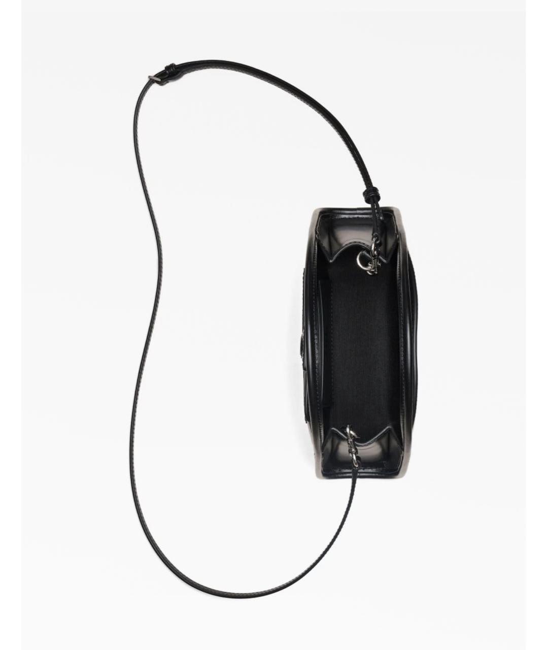 MARC JACOBS Черная кожаная сумка с короткими ручками, фото 4