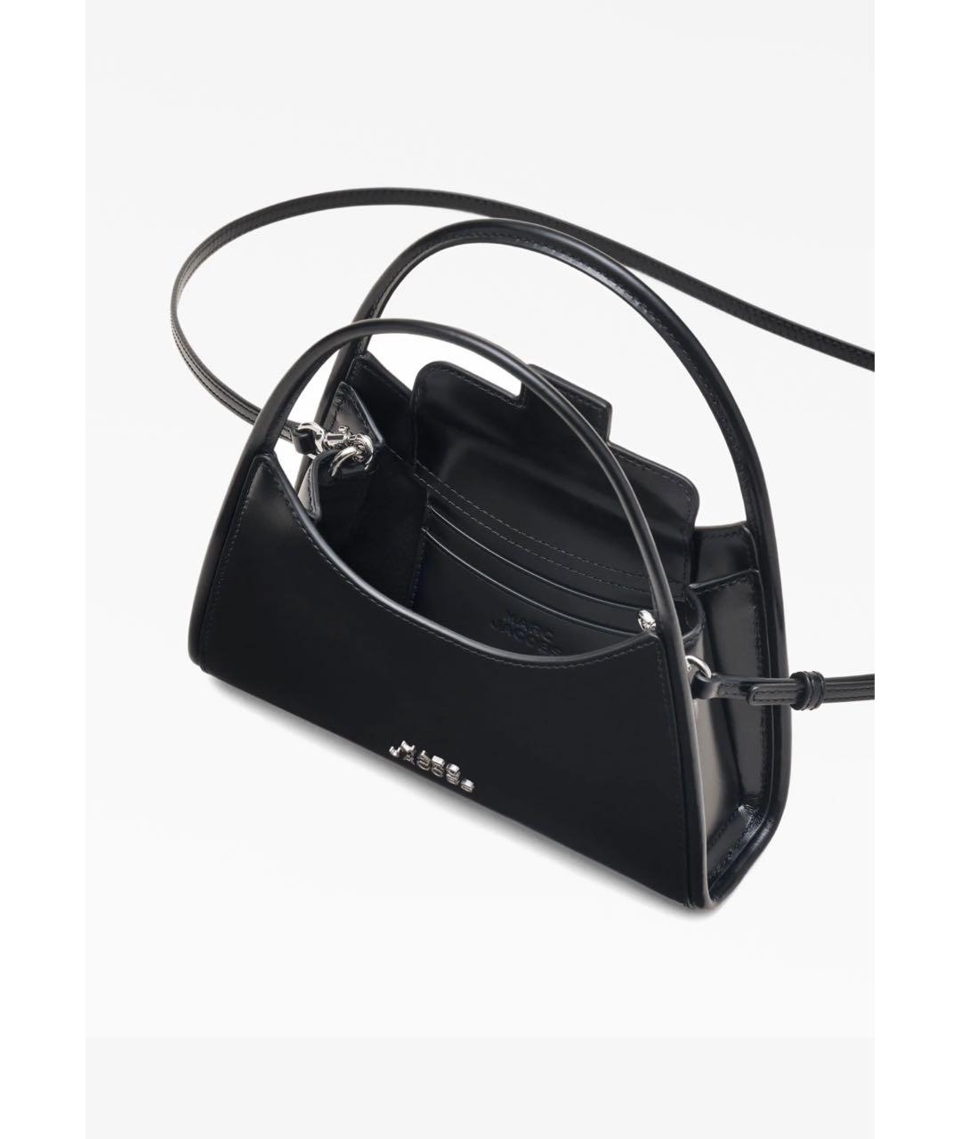 MARC JACOBS Черная кожаная сумка с короткими ручками, фото 2