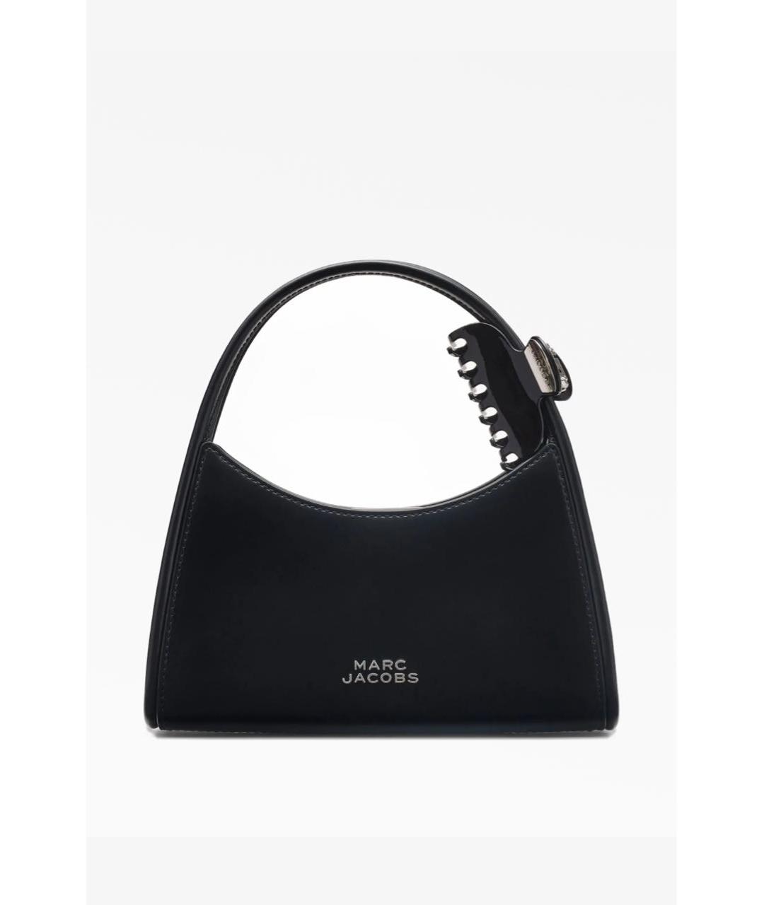 MARC JACOBS Черная кожаная сумка с короткими ручками, фото 7