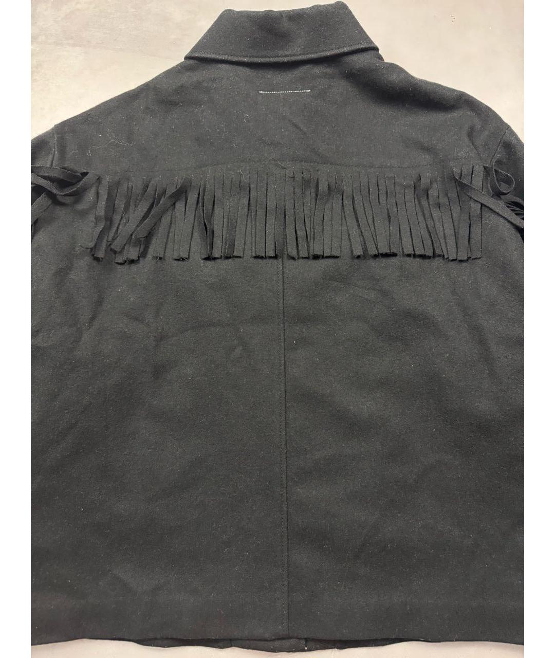 MM6 MAISON MARGIELA Черная шерстяная куртка, фото 6