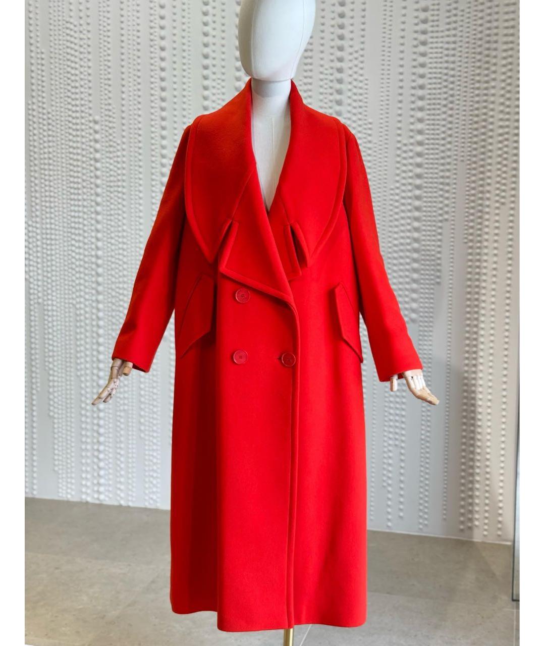 STELLA MCCARTNEY Красное шерстяное пальто, фото 5