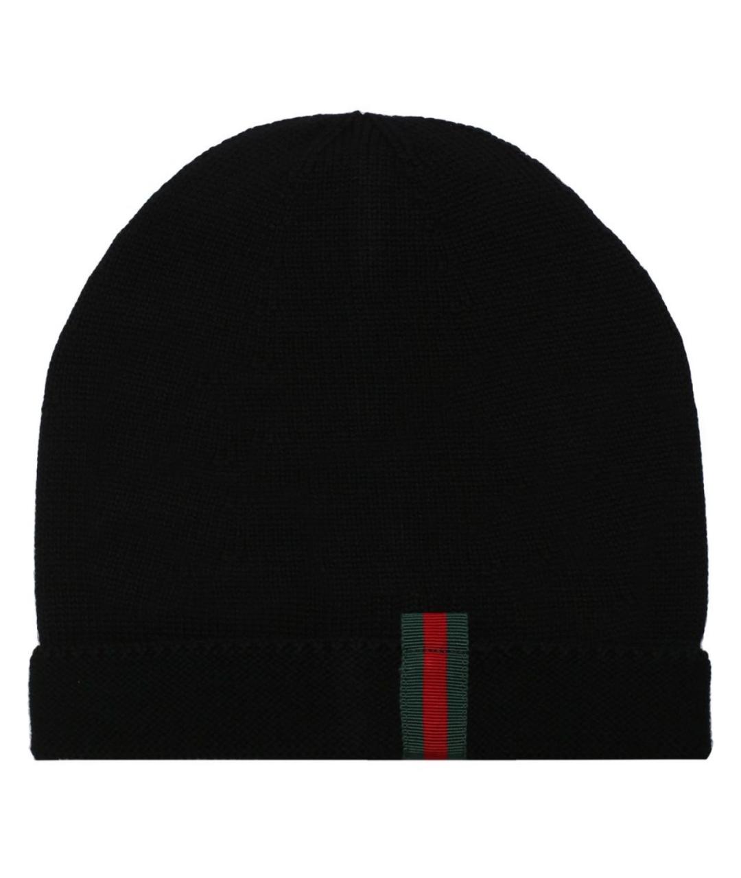 GUCCI Черная шерстяная шапка, фото 2