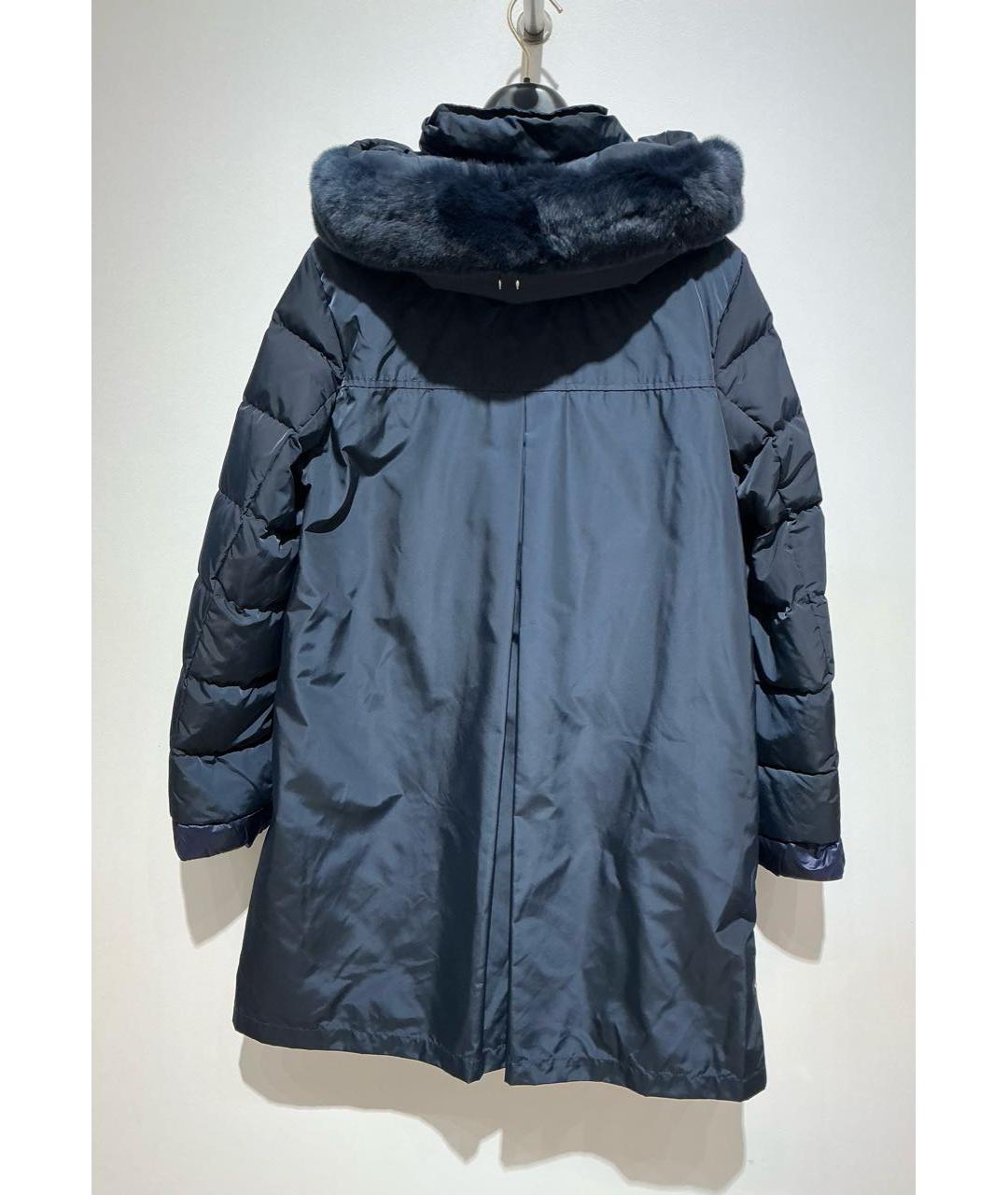 DIEGO M Синий полиэстеровый пуховик, фото 2