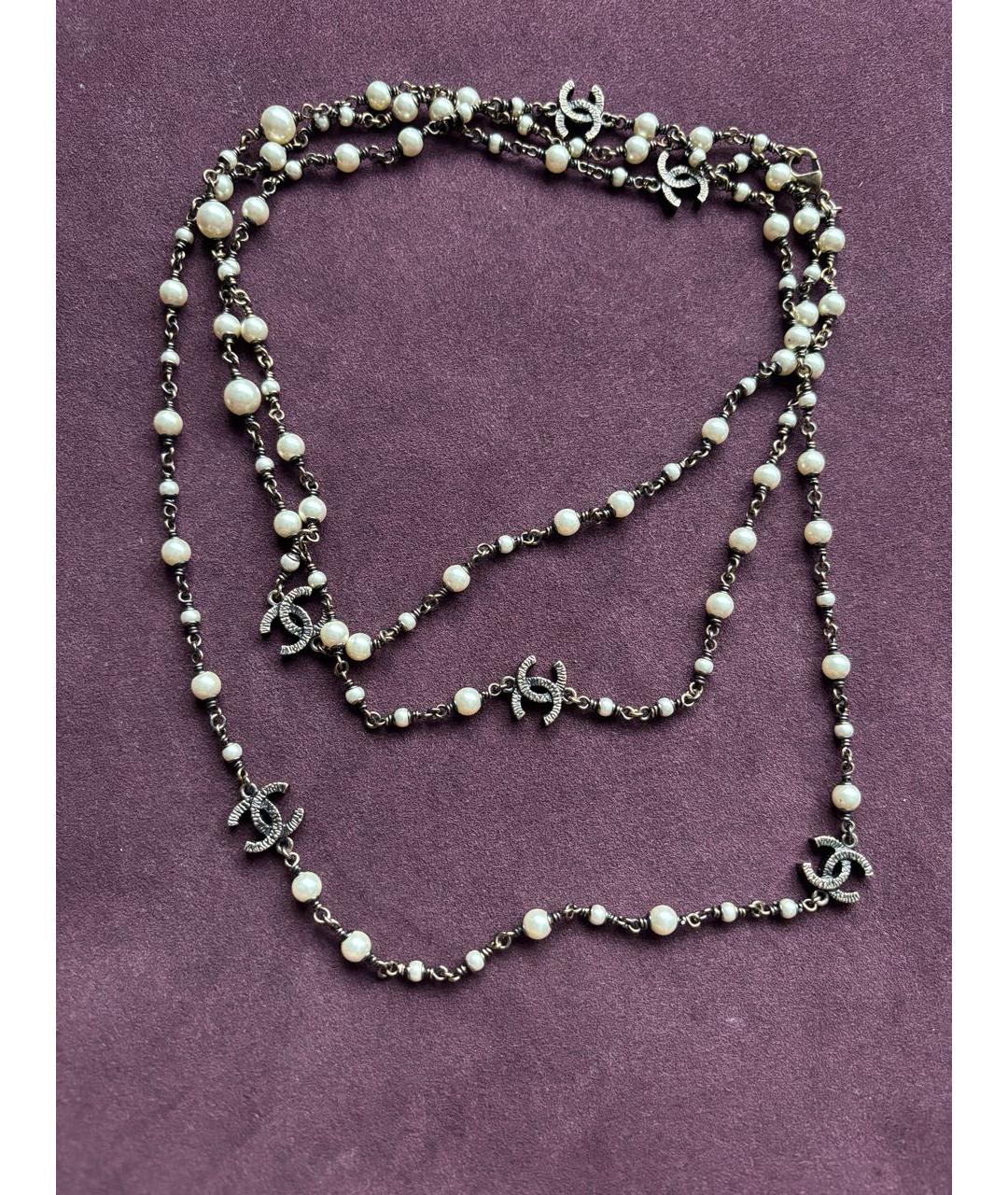 CHANEL Металлическое колье, фото 5