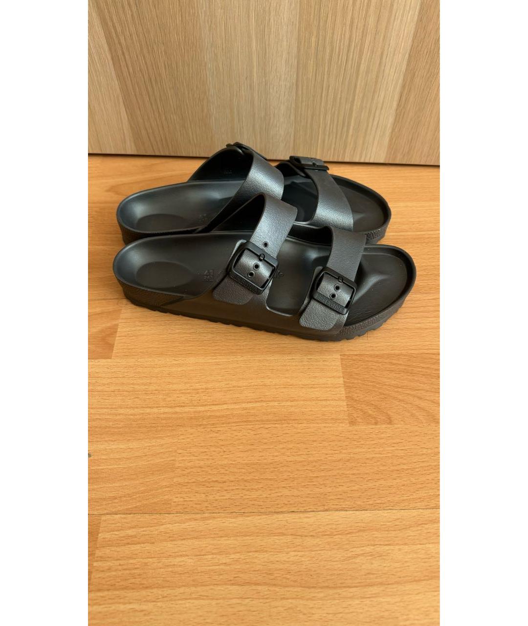 BIRKENSTOCK Черные резиновые сандалии, фото 6