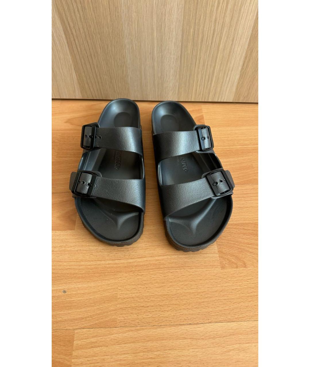 BIRKENSTOCK Черные резиновые сандалии, фото 2