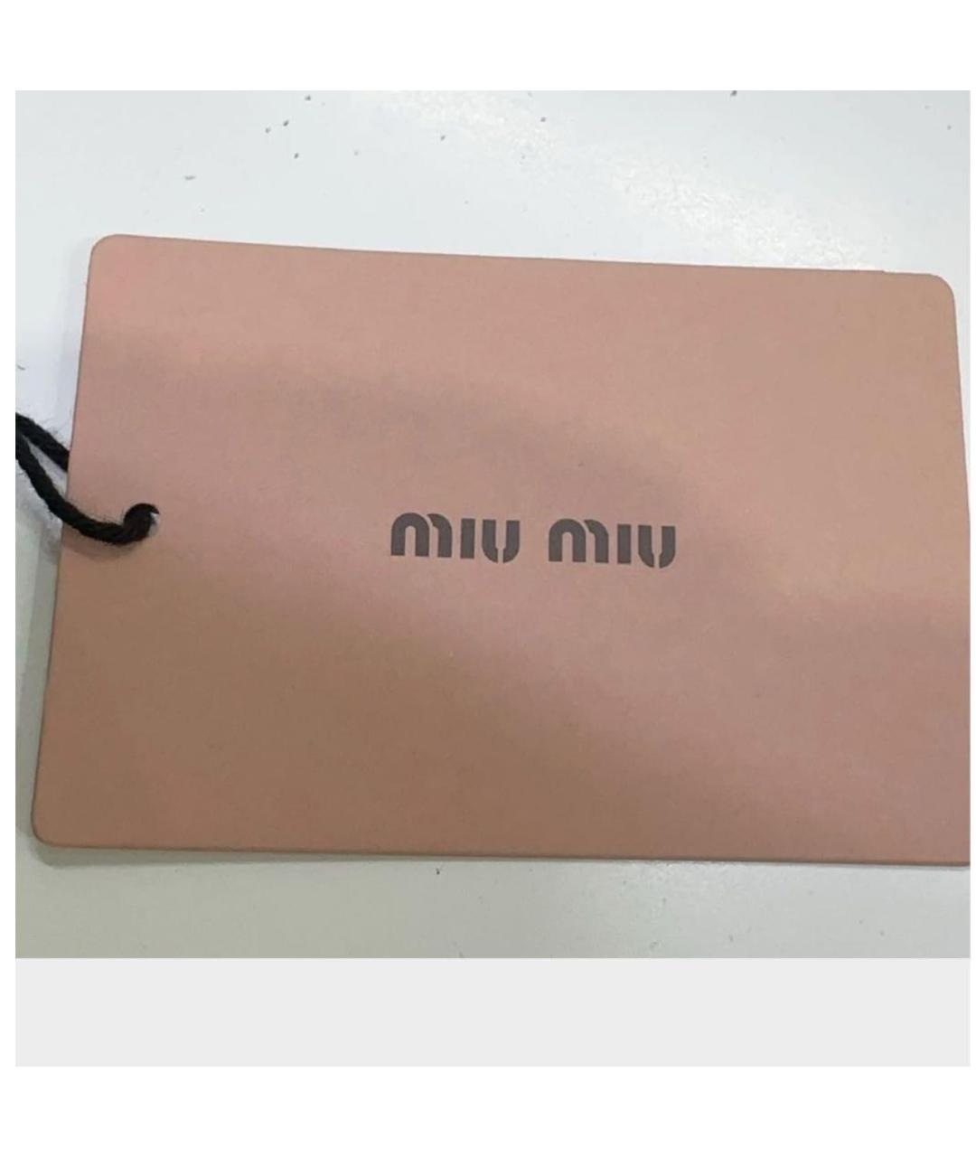MIU MIU Антрацитовые носки, чулки и колготы, фото 6