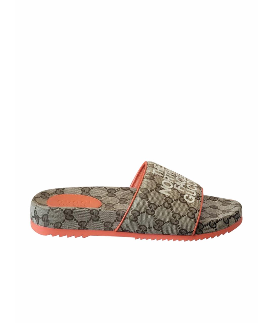 GUCCI Кожаные шлепанцы, фото 1