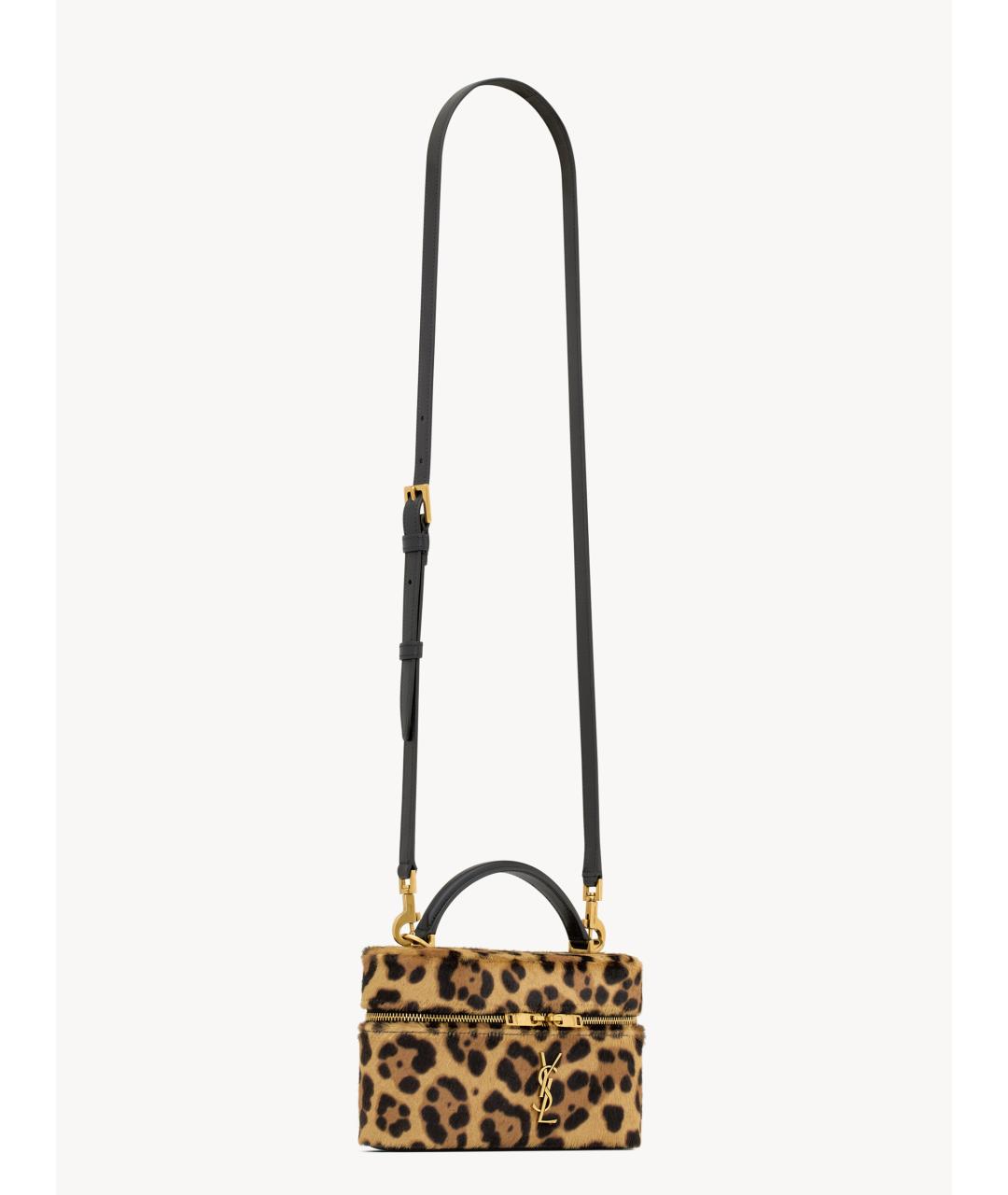 SAINT LAURENT Мульти кожаная сумка с короткими ручками, фото 5