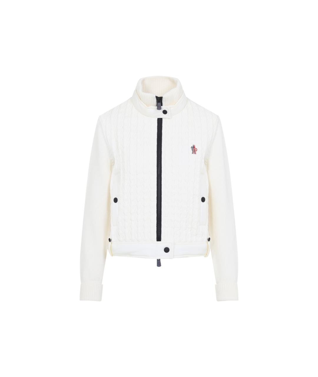 MONCLER GRENOBLE Белая шерстяная куртка, фото 1