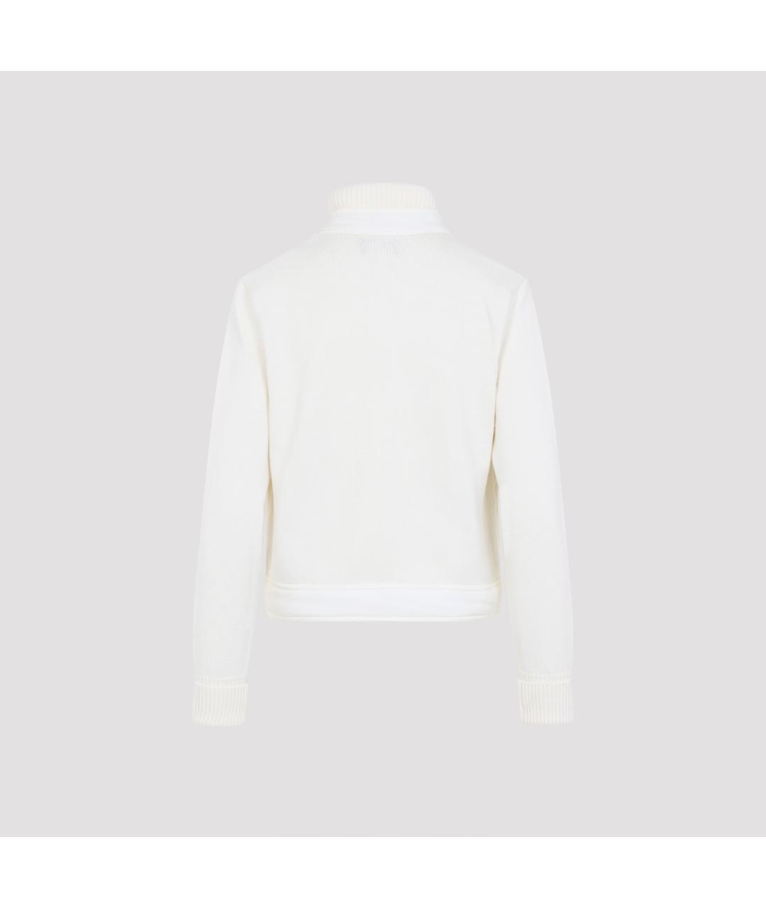 MONCLER GRENOBLE Белая шерстяная куртка, фото 4