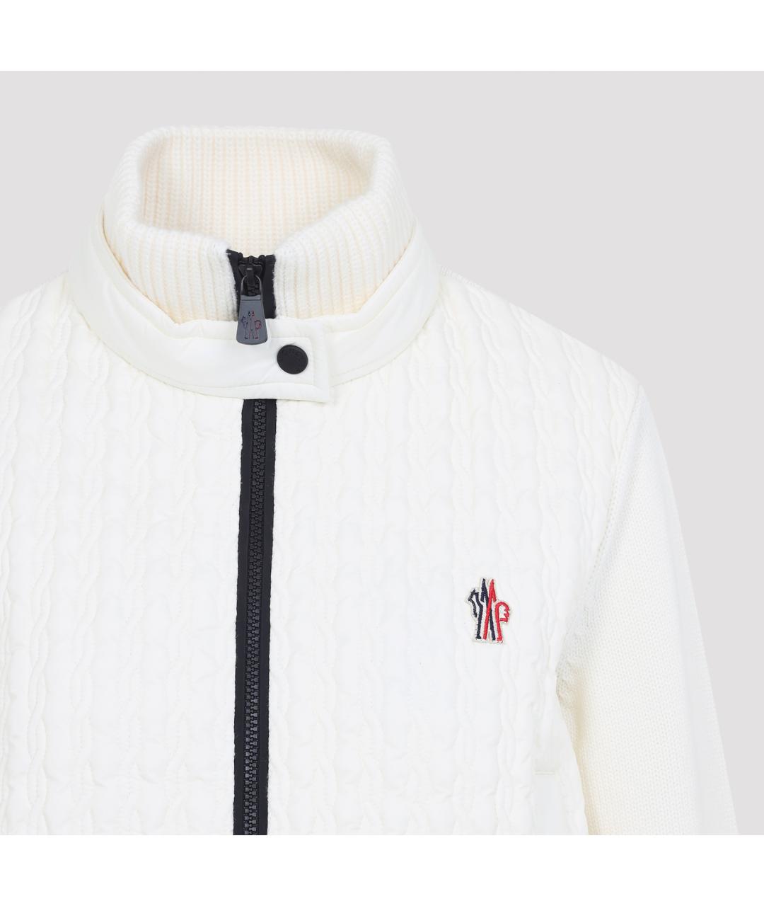 MONCLER GRENOBLE Белая шерстяная куртка, фото 6