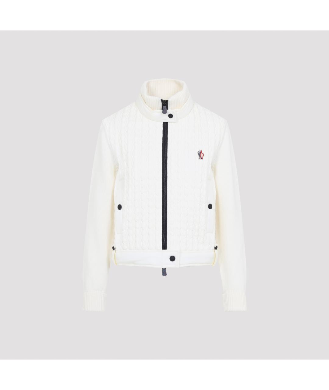 MONCLER GRENOBLE Белая шерстяная куртка, фото 2