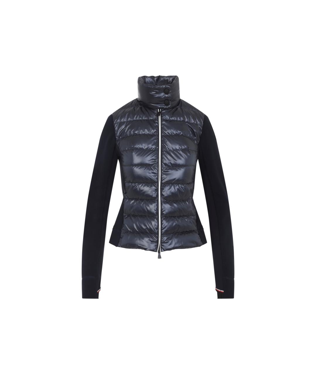 MONCLER GRENOBLE Темно-синяя полиэстеровая куртка, фото 1
