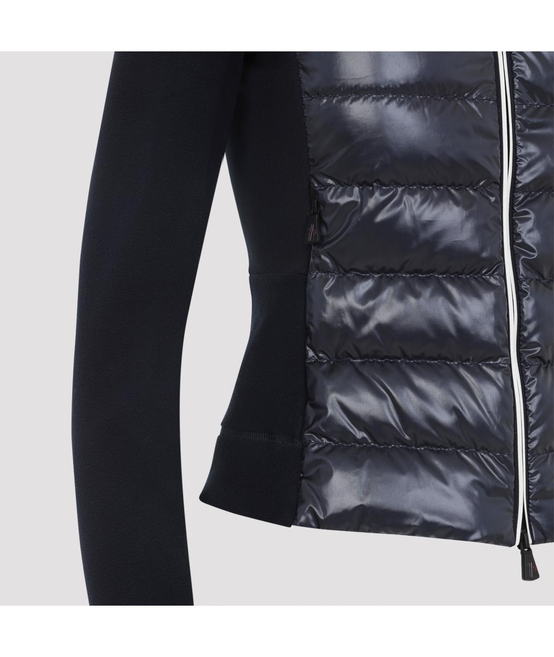 MONCLER GRENOBLE Темно-синяя полиэстеровая куртка, фото 6