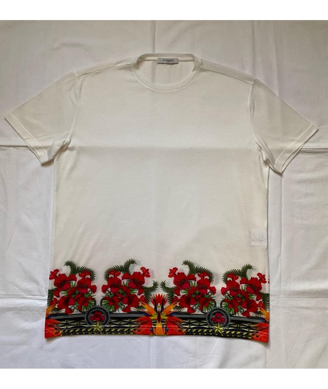 GIVENCHY Белая синтетическая футболка, фото 9