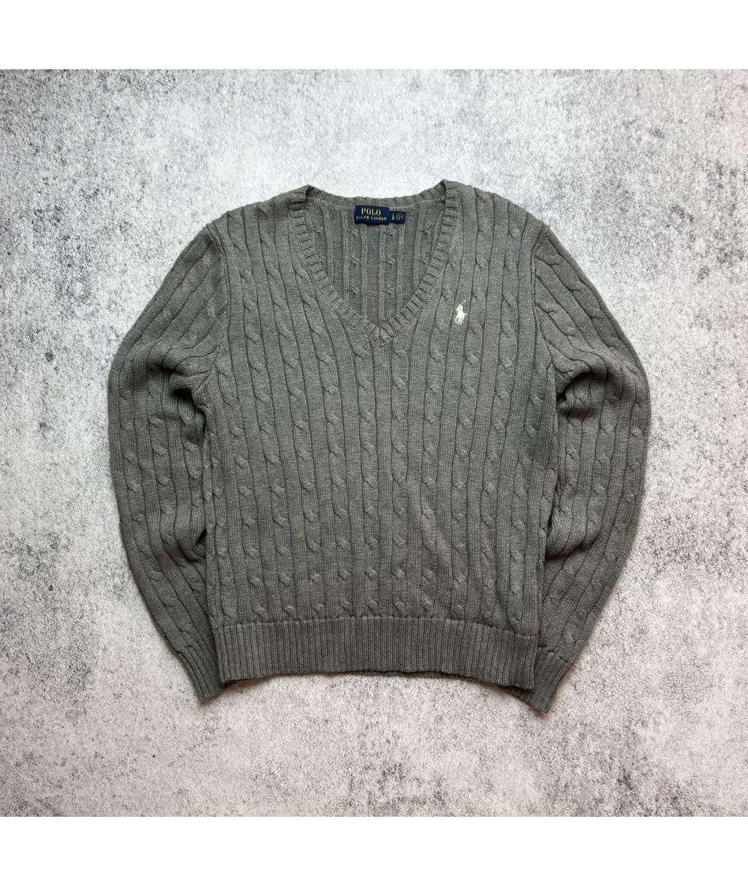 POLO RALPH LAUREN Серый хлопковый кардиган, фото 8