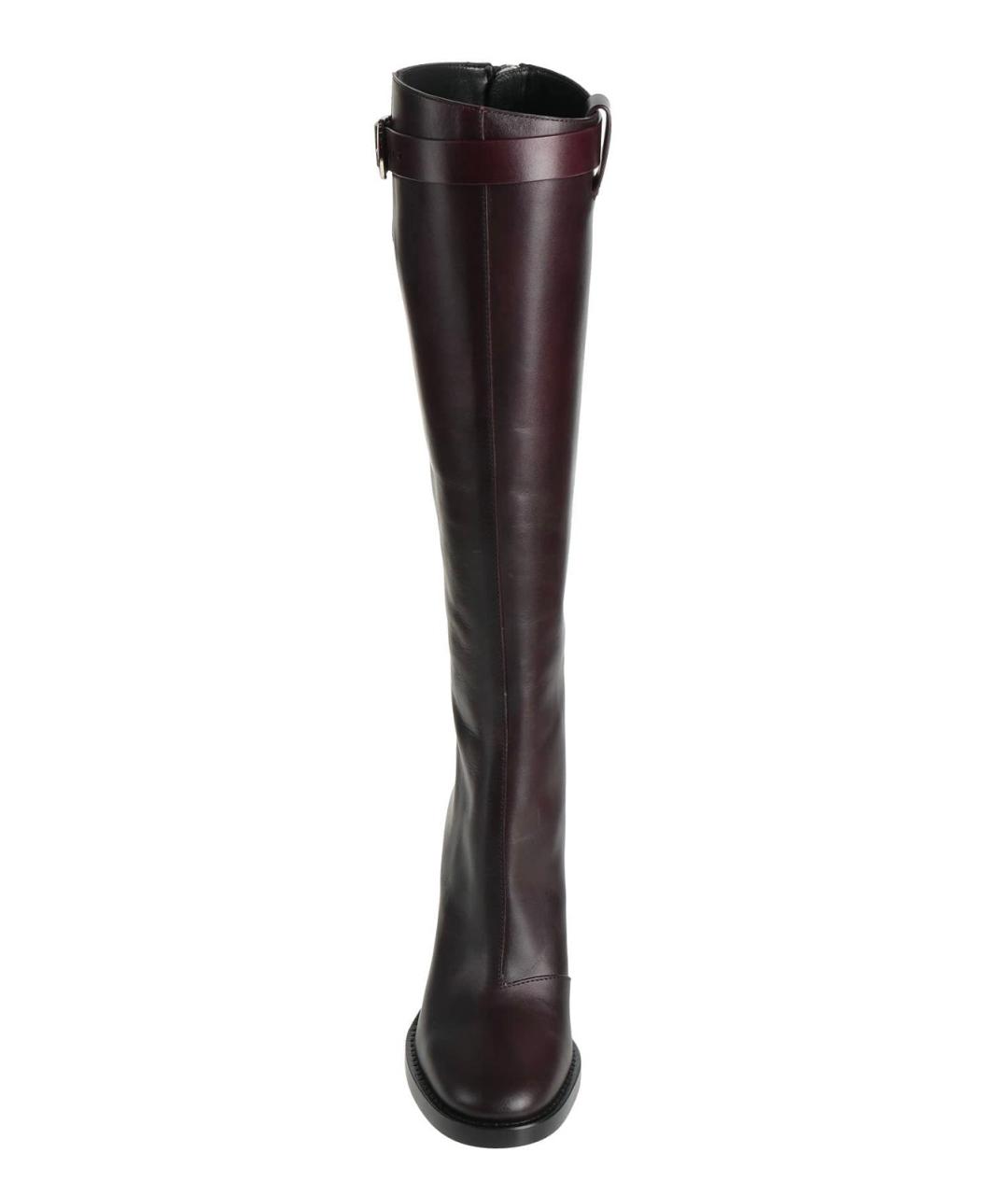 ANN DEMEULEMEESTER Фиолетовые кожаные сапоги, фото 3