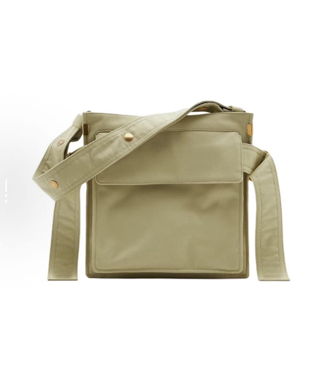BURBERRY Хаки синтетическая сумка на плечо, фото 3