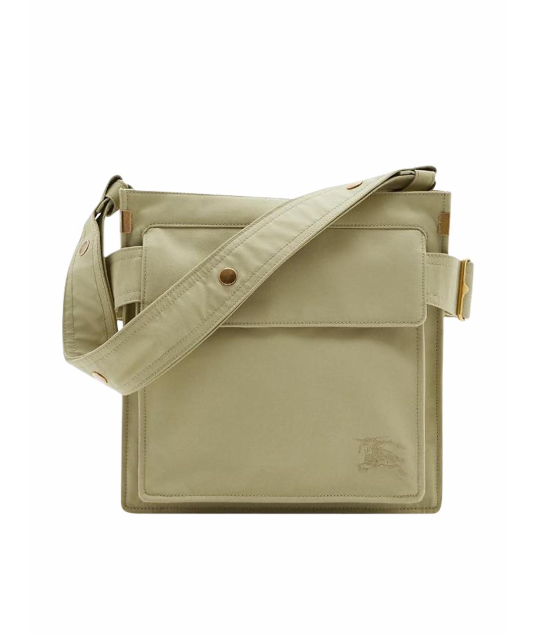 BURBERRY Хаки синтетическая сумка на плечо, фото 1