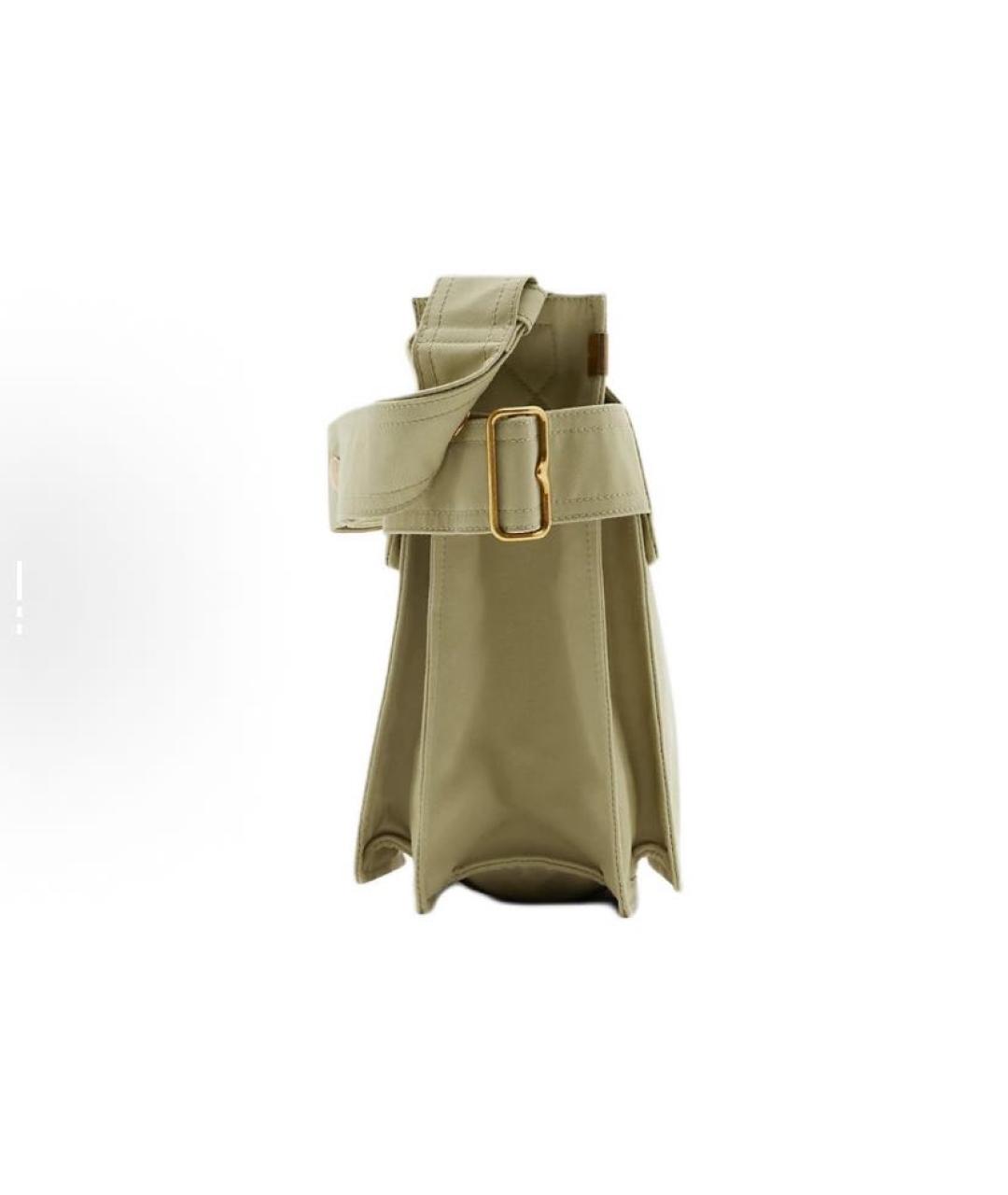 BURBERRY Хаки синтетическая сумка на плечо, фото 2