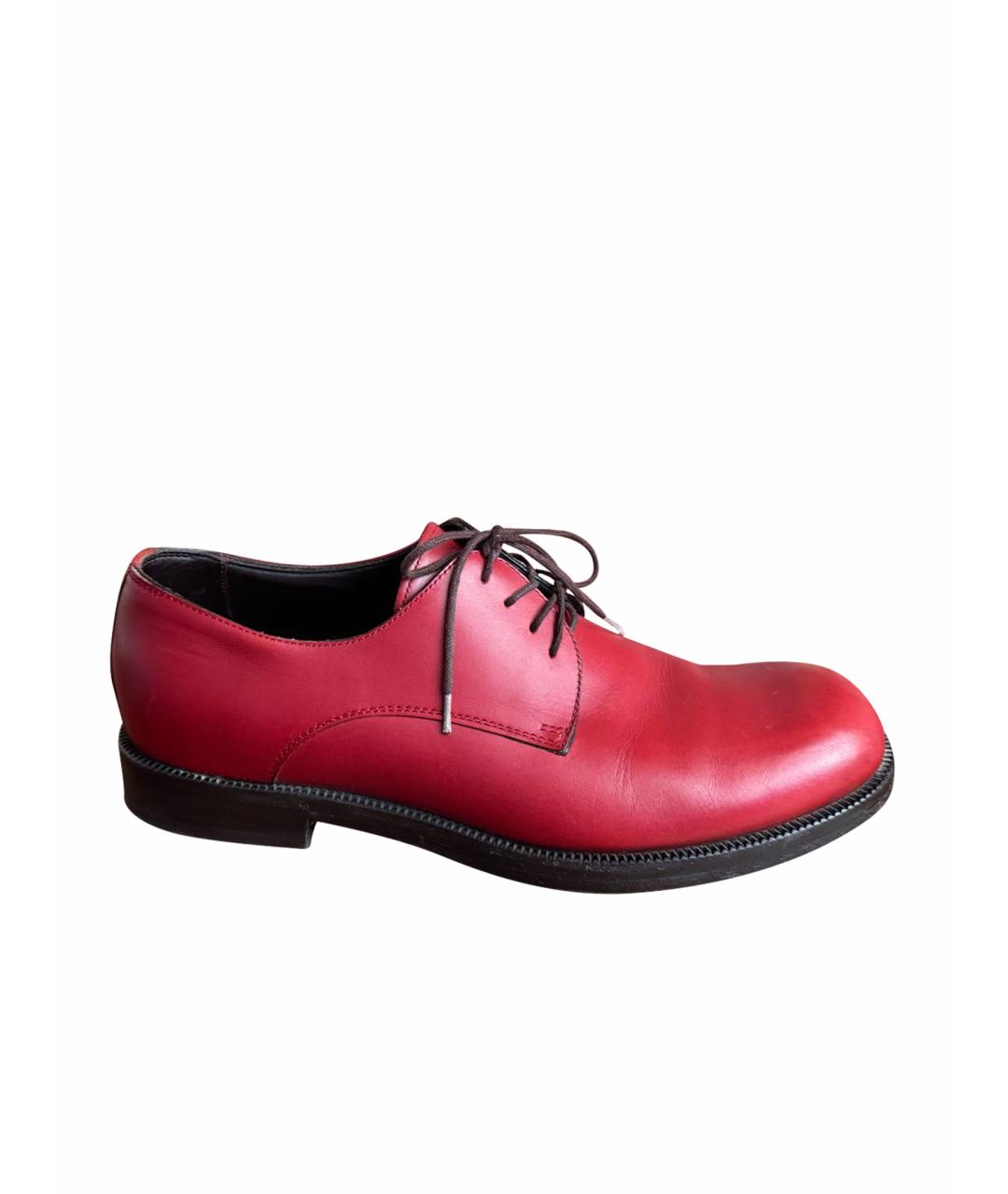 BOTTEGA VENETA Красные кожаные туфли, фото 1