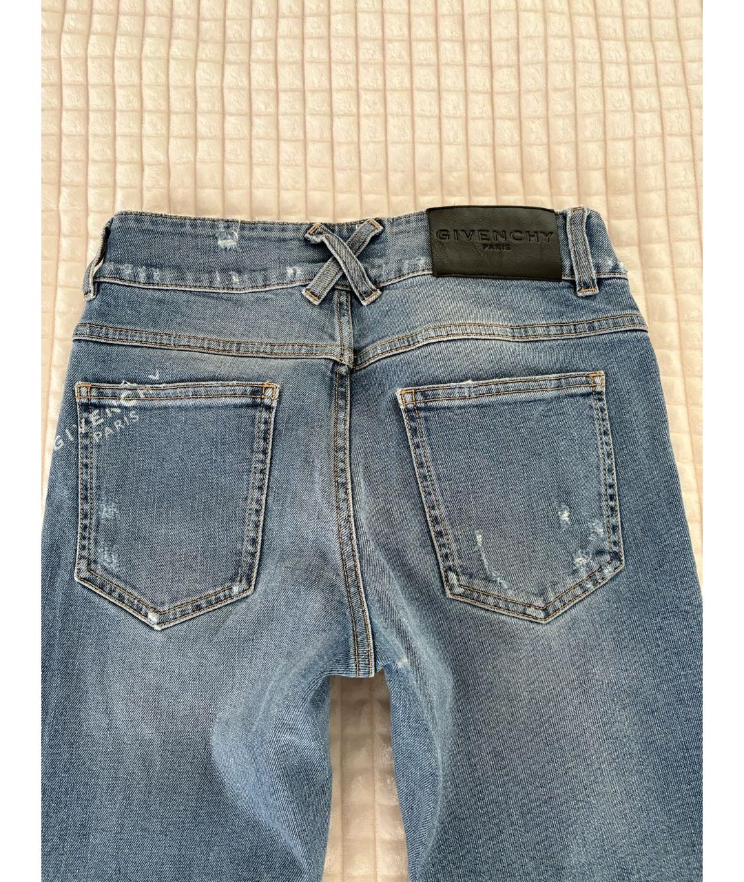 GIVENCHY Голубые хлопко-эластановые джинсы слим, фото 4