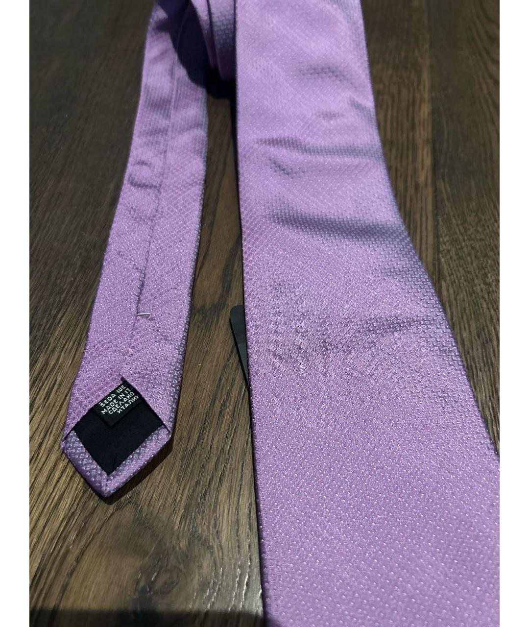 HUGO BOSS Фиолетовый шелковый галстук, фото 2