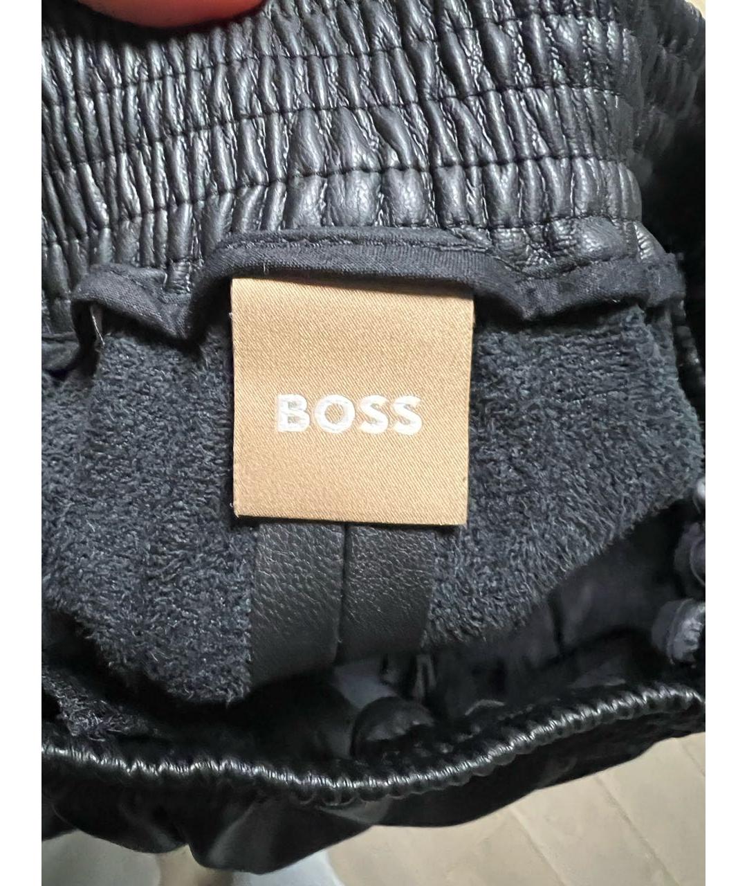 HUGO BOSS Черные прямые брюки, фото 3