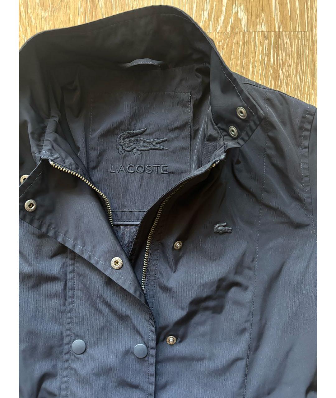 LACOSTE Темно-синяя полиэстеровая куртка, фото 3