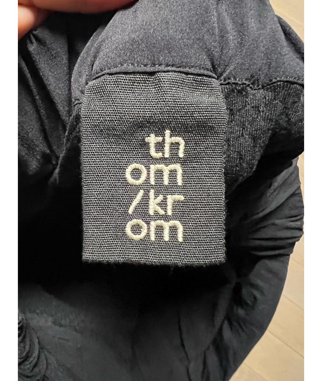 THOM KROM Черные прямые брюки, фото 4