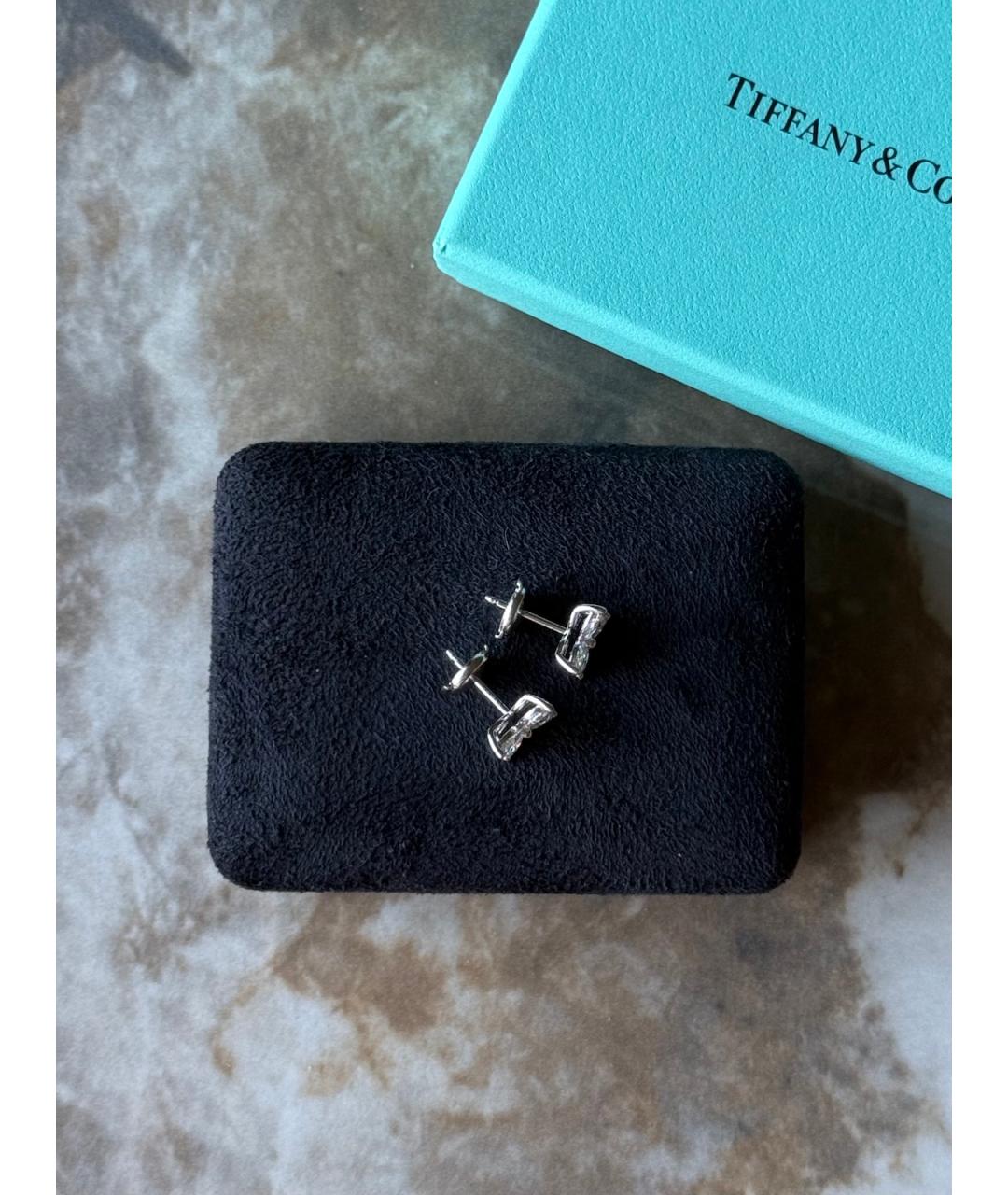 TIFFANY&CO Платиновые серьги, фото 4