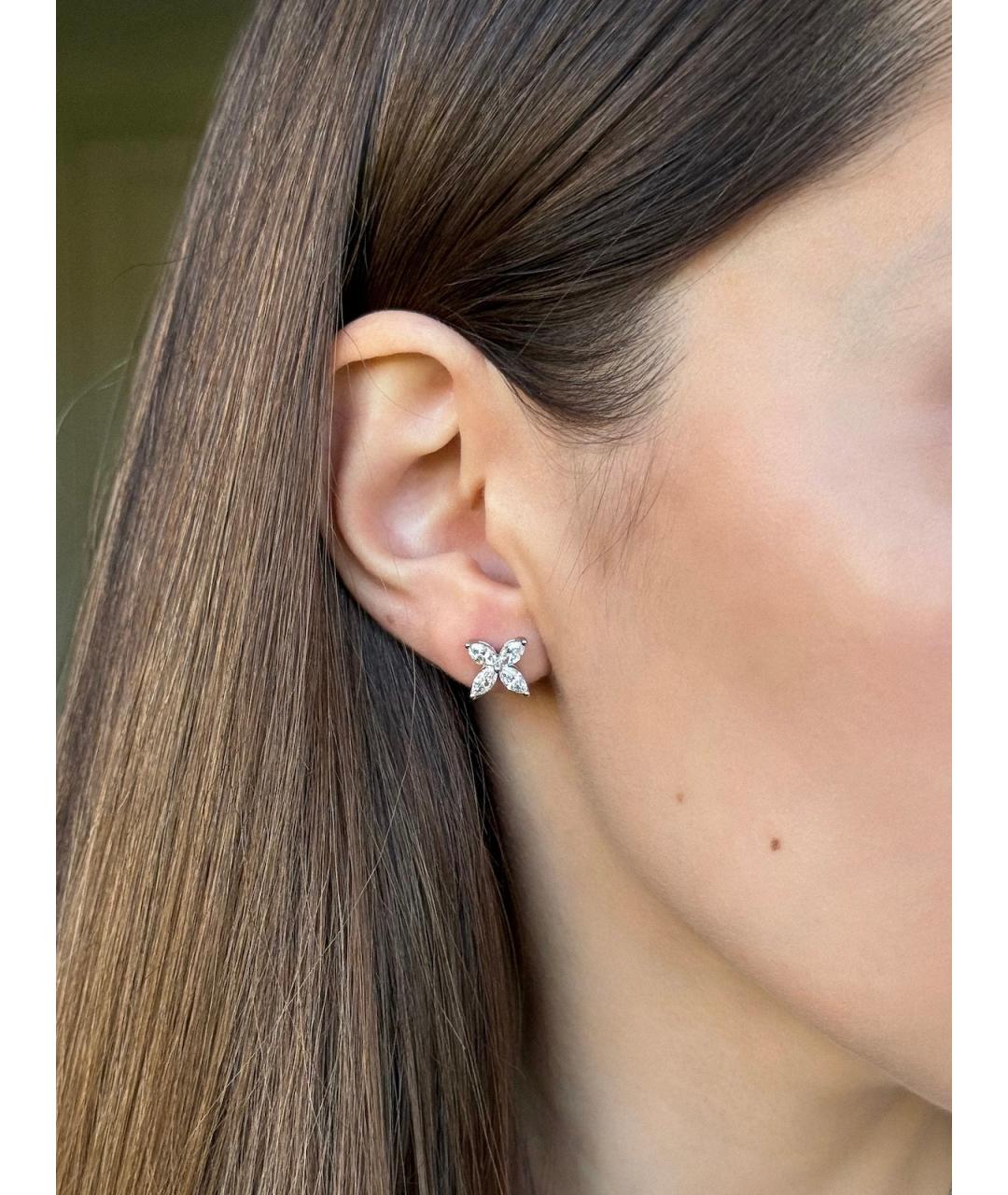 TIFFANY&CO Платиновые серьги, фото 7