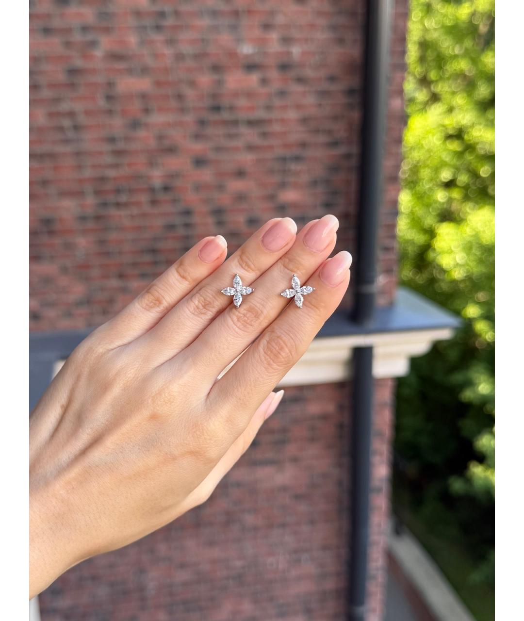 TIFFANY&CO Платиновые серьги, фото 6