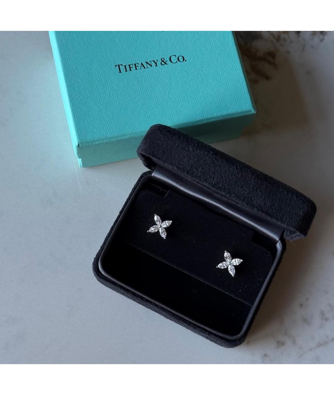 TIFFANY&CO Платиновые серьги, фото 3