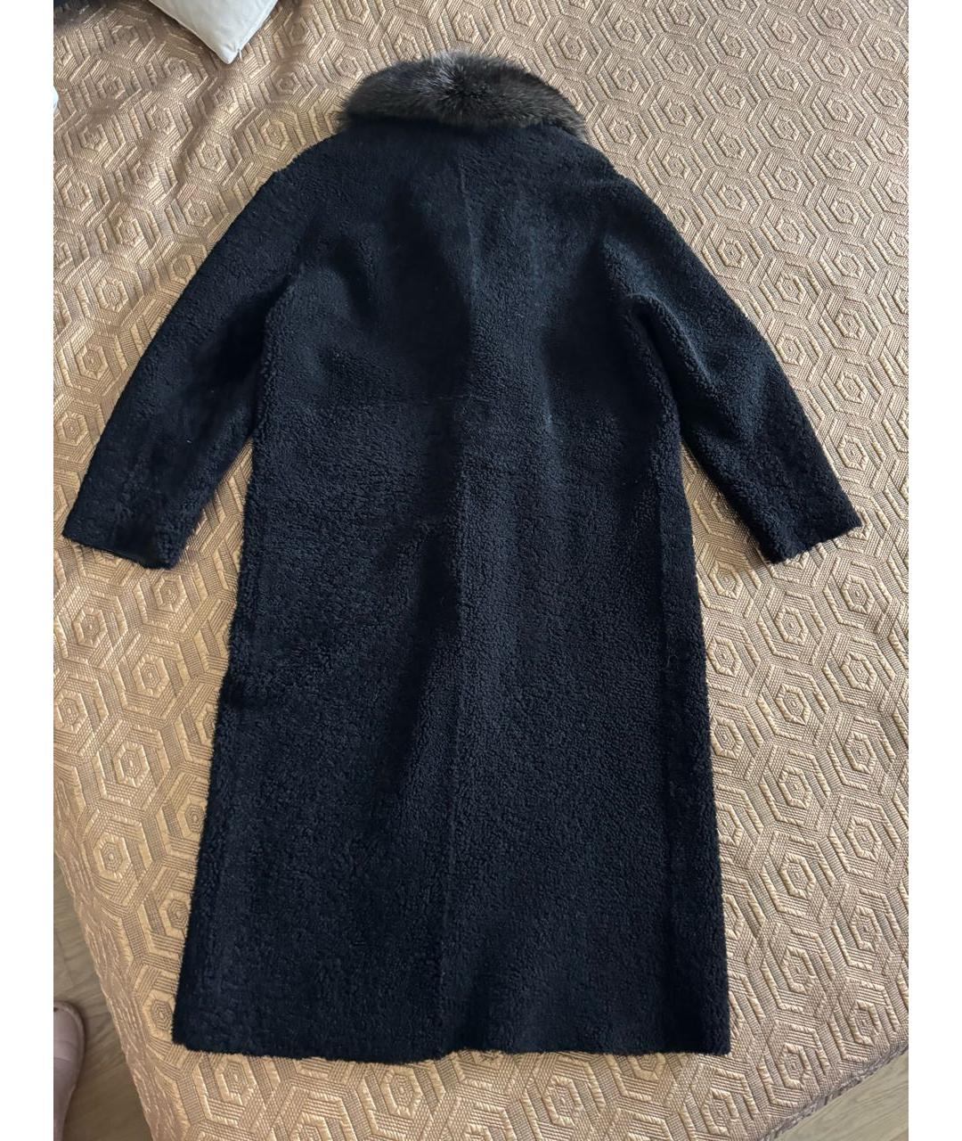 INES & MARECHAL Черная меховая дубленка, фото 2