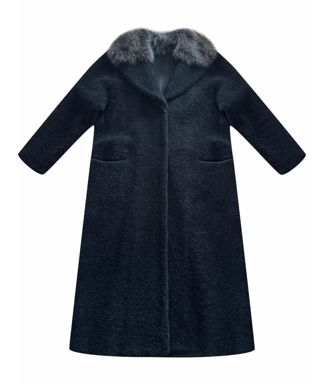 INES & MARECHAL Черная меховая дубленка, фото 1