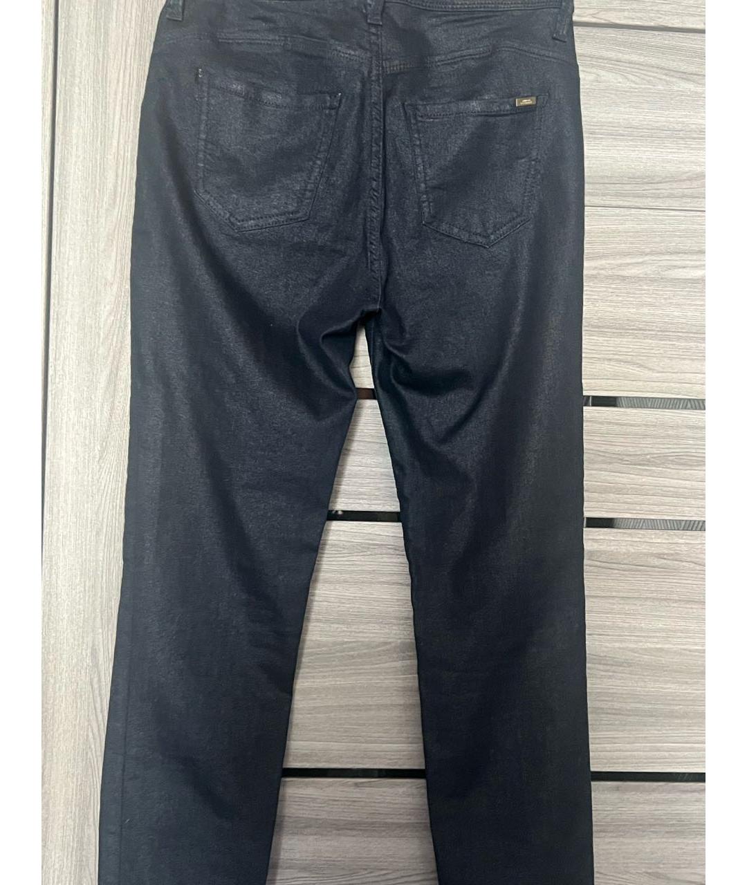 ARMANI EXCHANGE Антрацитовые хлопко-эластановые джинсы слим, фото 2