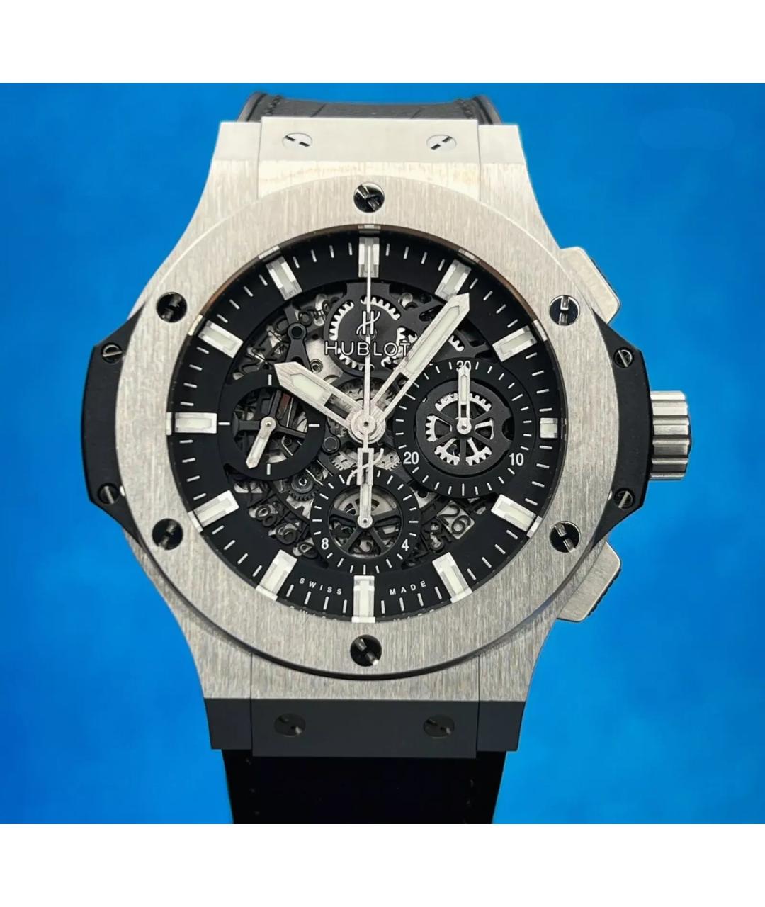 HUBLOT Черные металлические часы, фото 3