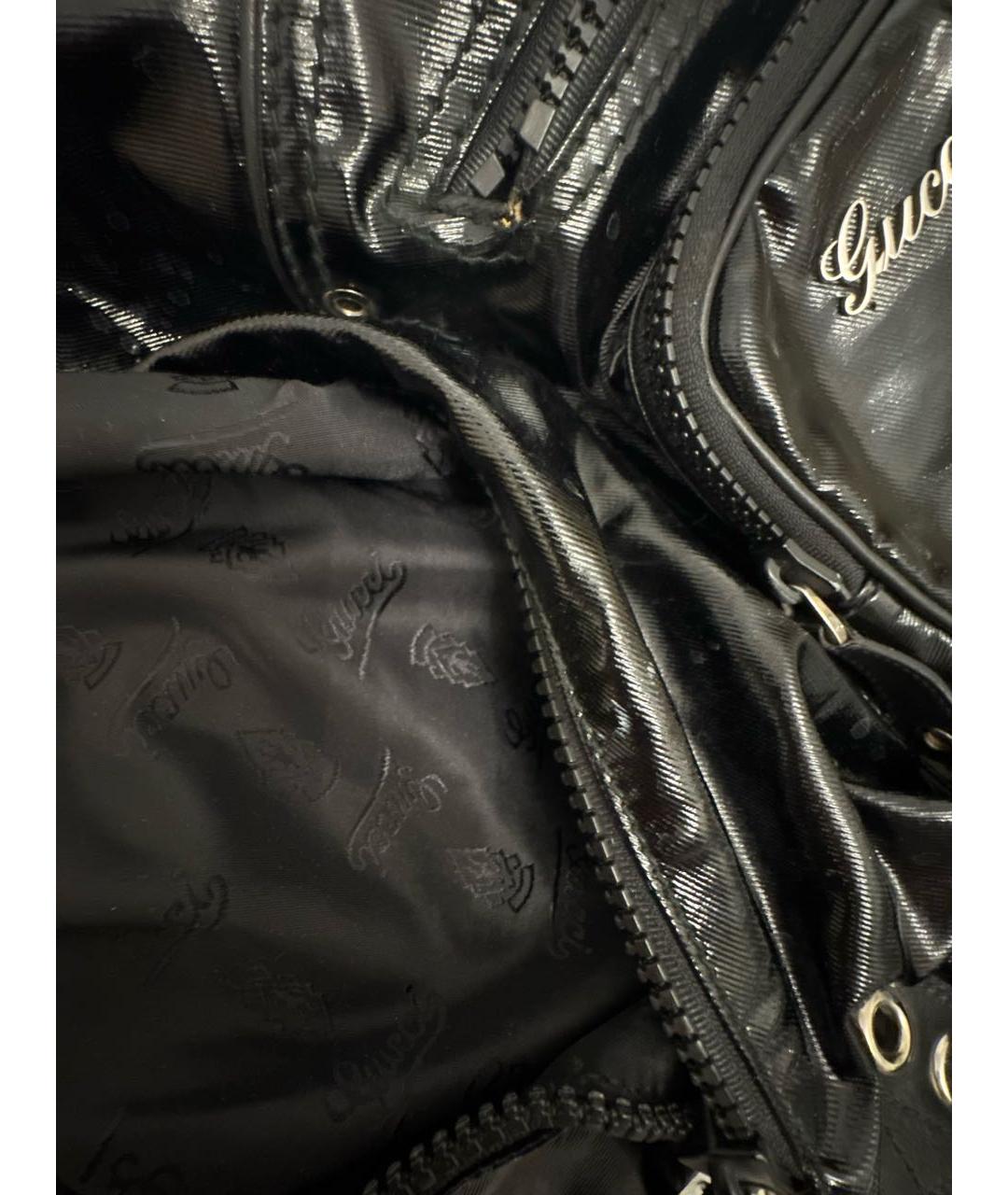 GUCCI Черный рюкзак из искусственной кожи, фото 4