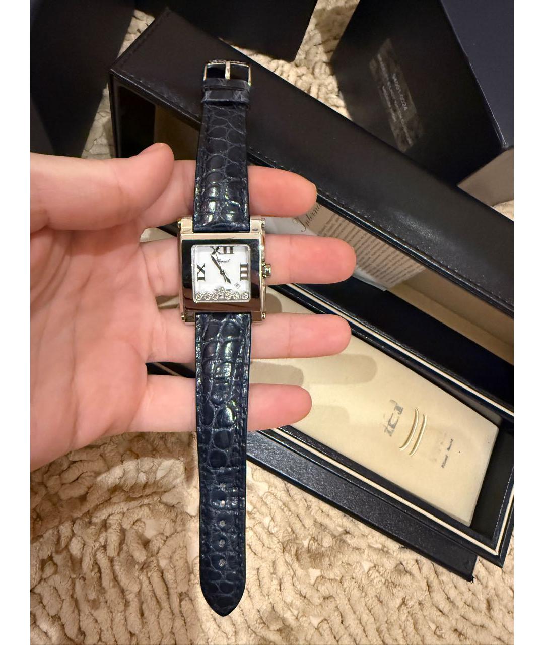 CHOPARD Белые металлические часы, фото 3