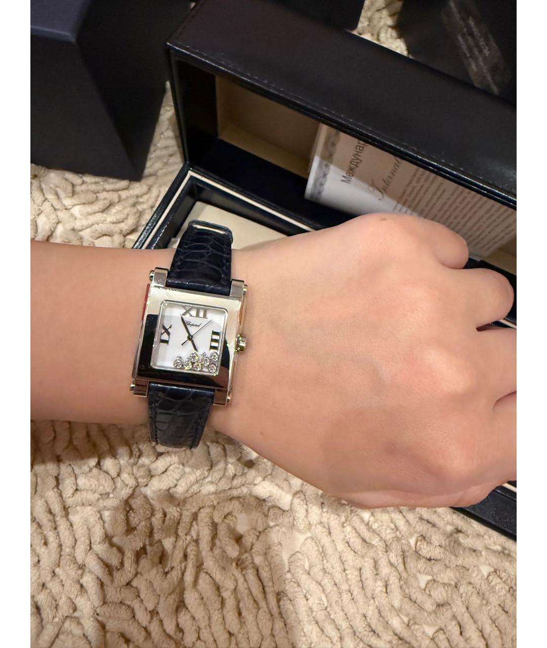 CHOPARD Белые металлические часы, фото 2