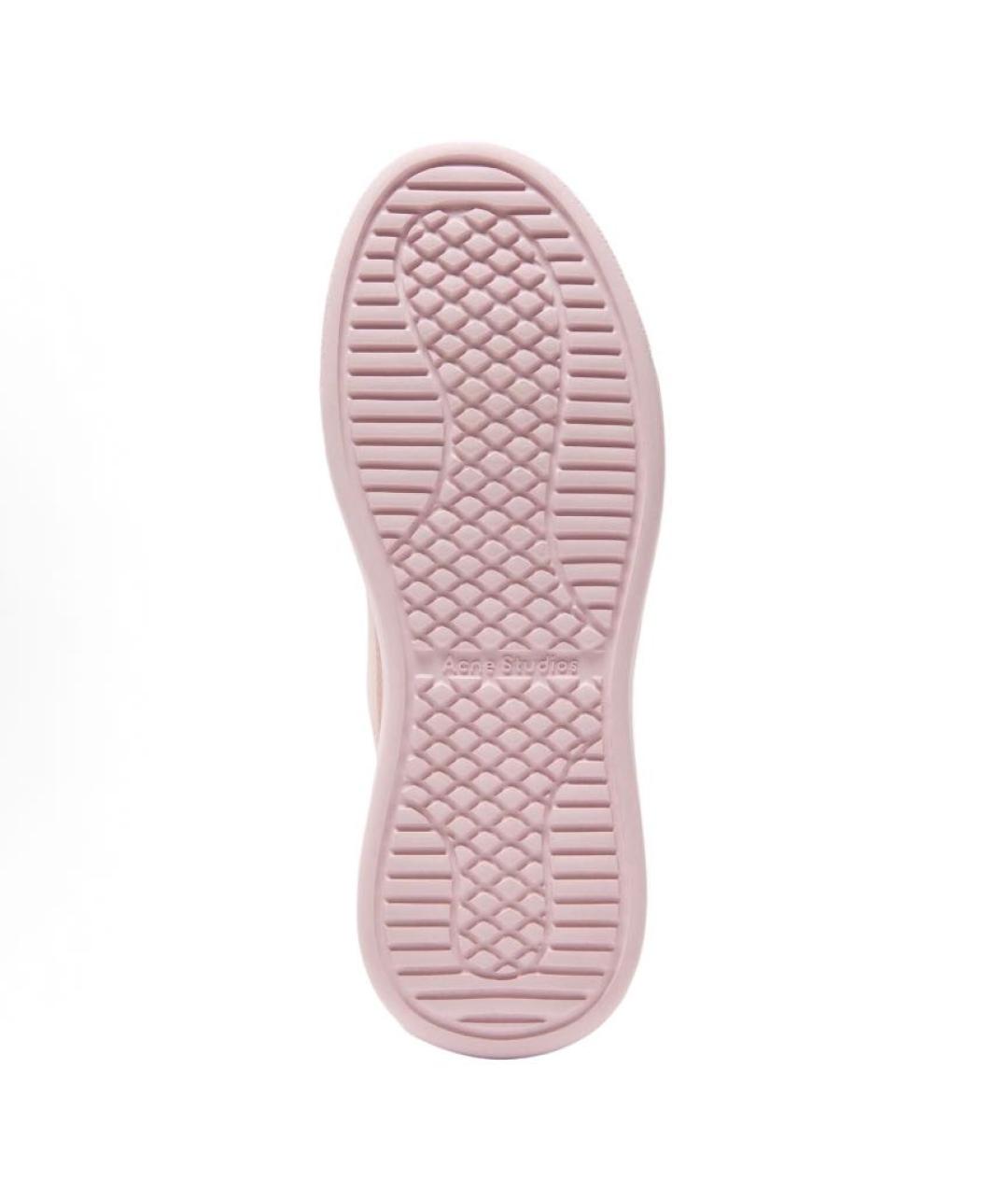 ACNE STUDIOS Розовые кожаные кроссовки, фото 3