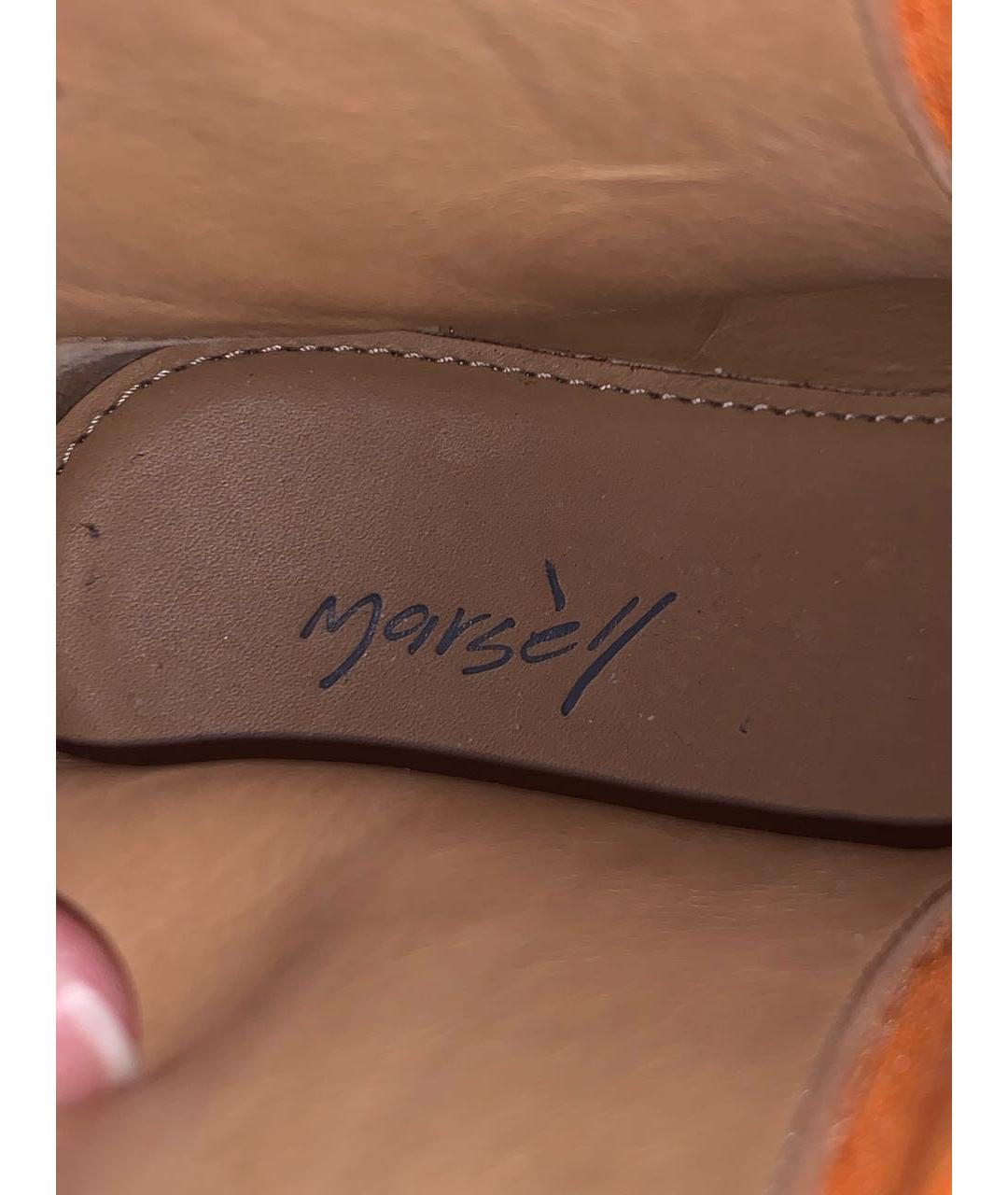 MARSELL Оранжевое кожаные ботинки, фото 5