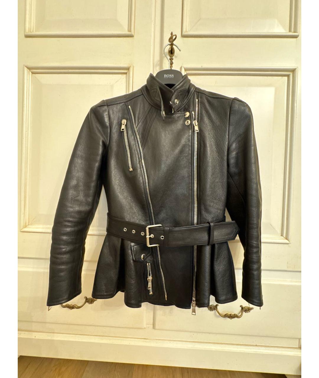 ALEXANDER MCQUEEN Черная кожаная куртка, фото 5