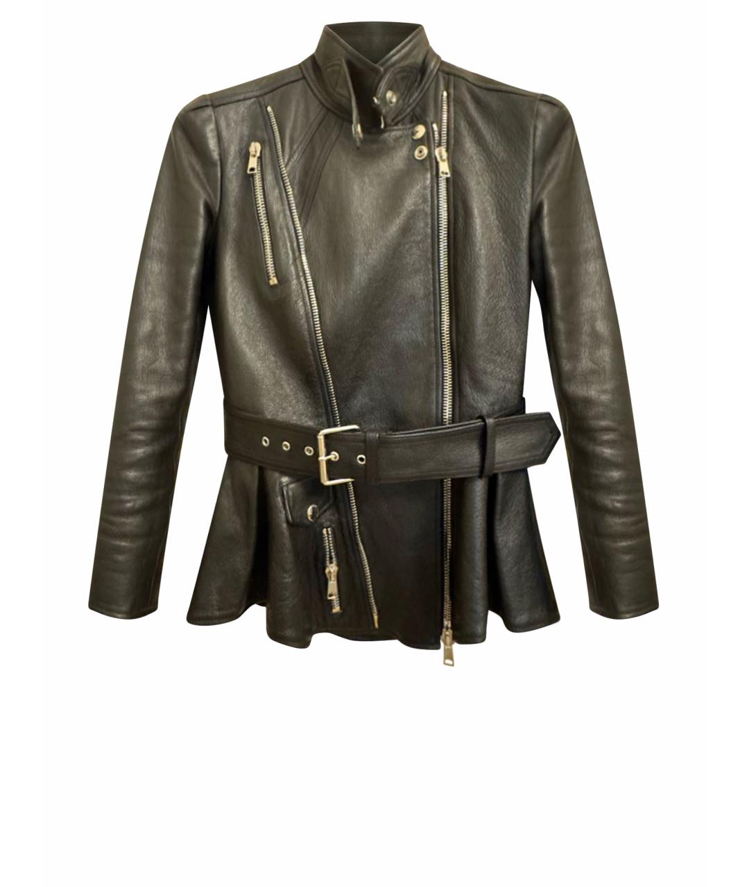 ALEXANDER MCQUEEN Черная кожаная куртка, фото 1