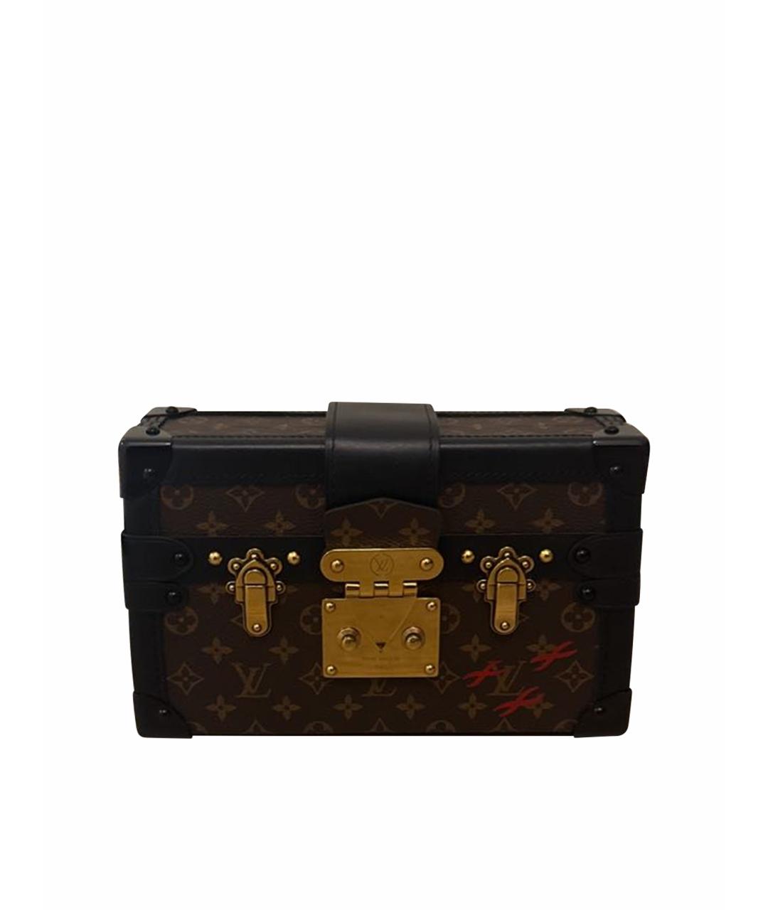LOUIS VUITTON Коричневая кожаная сумка через плечо, фото 1