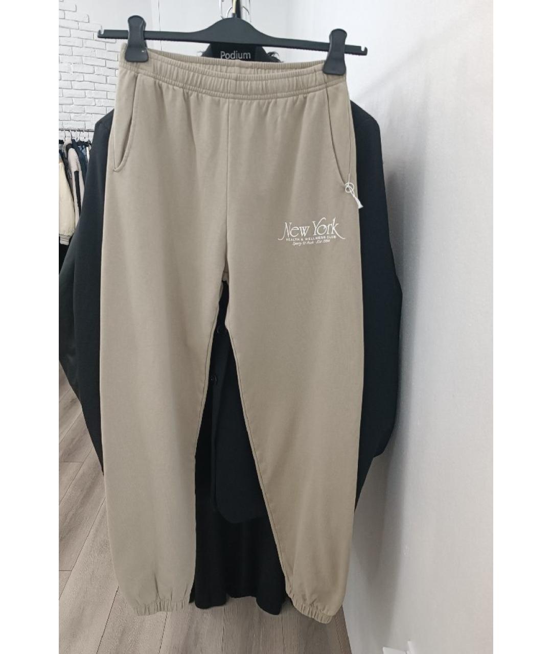 SPORTY AND RICH Бежевый хлопковый спортивные костюмы, фото 2