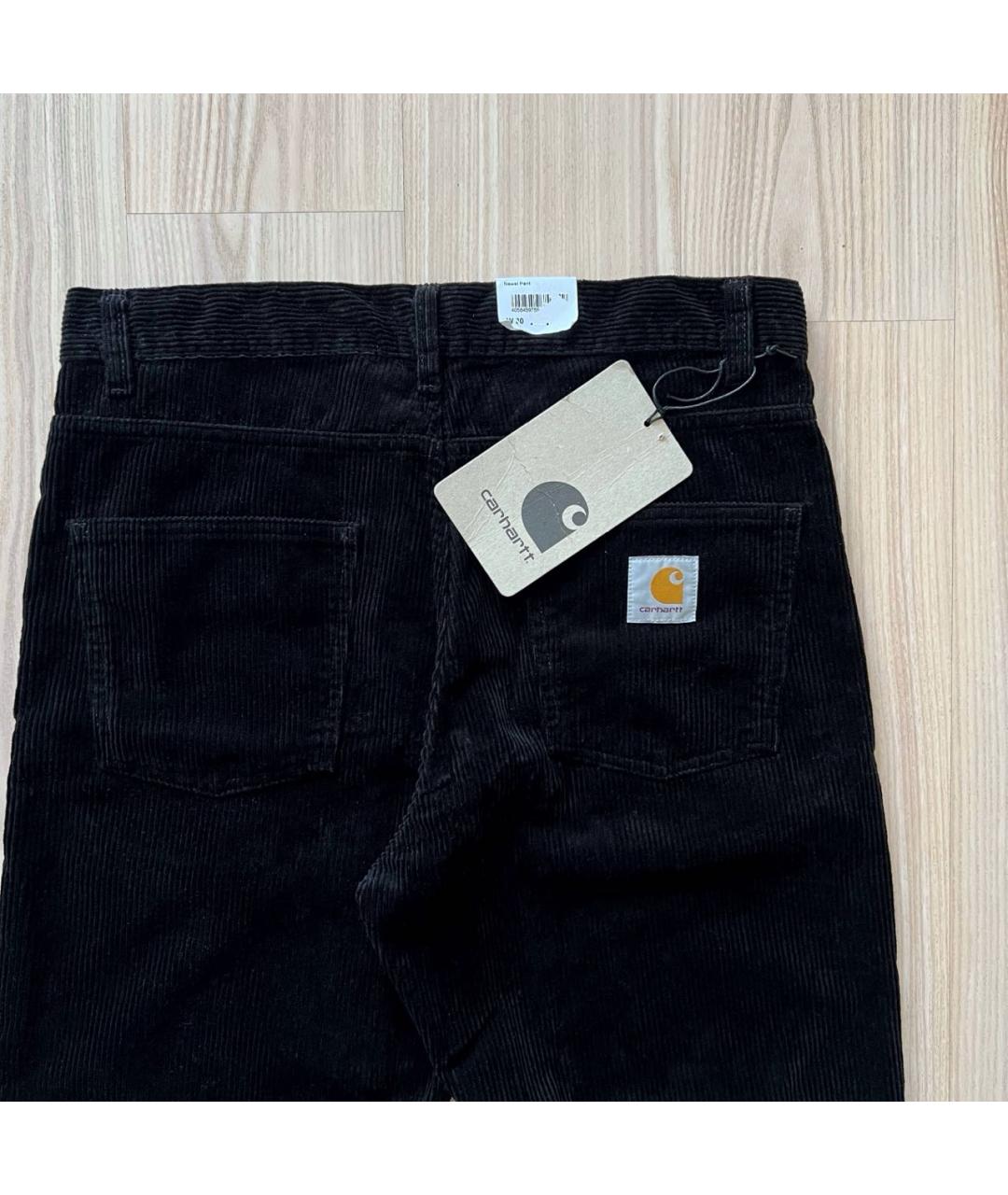 CARHARTT WIP Черные хлопковые повседневные брюки, фото 3